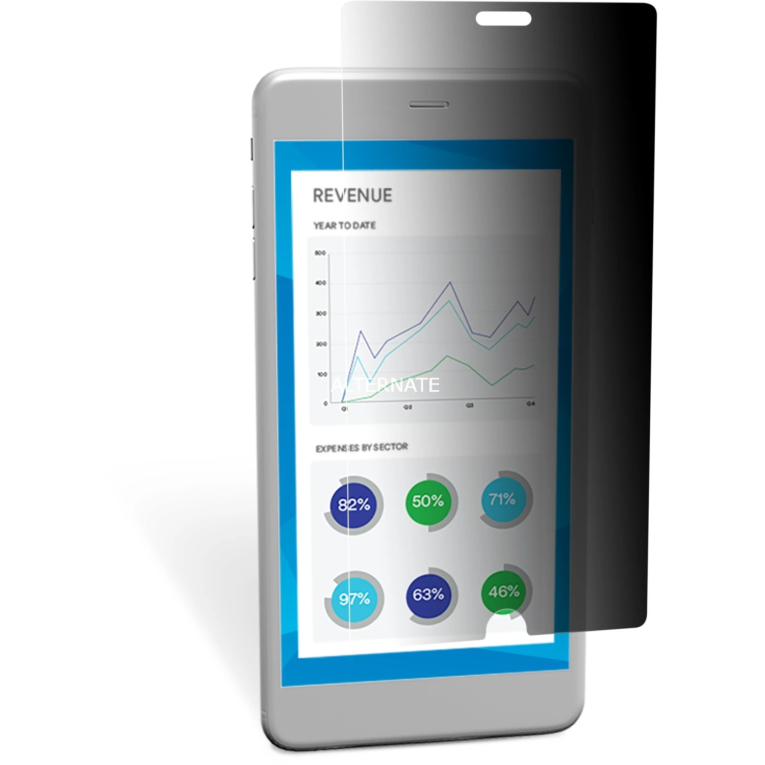 Displayschutzfolien 3M Blickschutzfilter (schwarz, Google Pixel 3 XL) – Bild 2