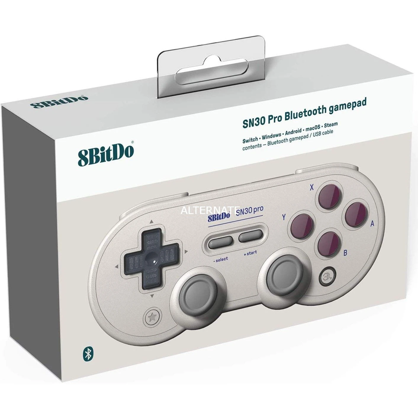 Handy Gamepads 8BitDo SN30 Pro G Classic, Gamepad (grau) – Bild 4