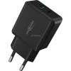 Handy Ladegeräte Ansmann Home Charger HC218PD, Ladegerät (schwarz, Power Delivery & Quick Charge Technologie)