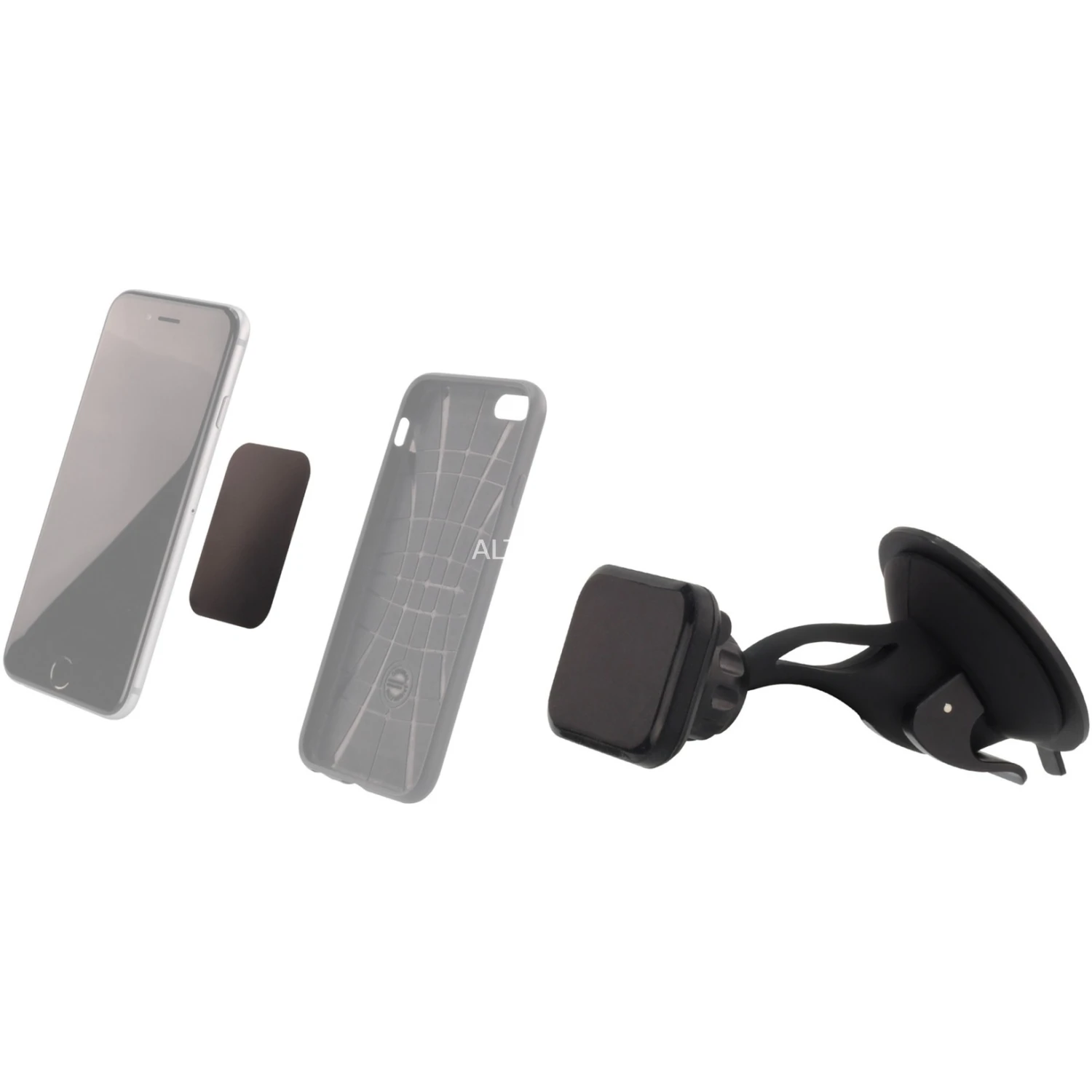 Handy Halterung Ansmann Smart Magnet Windschutzscheiben-Halterung (schwarz) – Bild 6