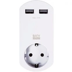 Handy Ladegeräte Bachmann 2-fach USB Charger, Ladegerät (919.024)