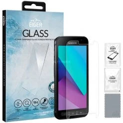 Displayschutzfolien Eiger GLASS, Schutzfolie (transparent, Samsung Galaxy XCover 4/4S)