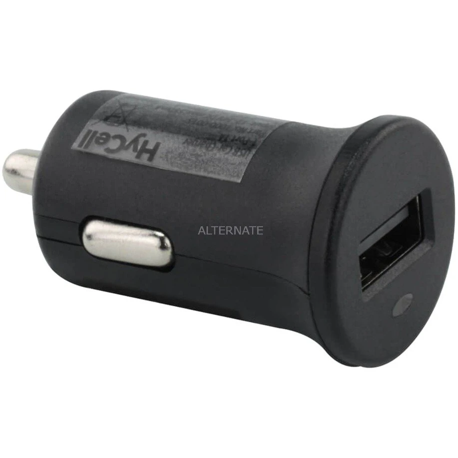 Handy Ladegeräte HyCell Carcharger USB 1A 1Port, Ladegerät (schwarz, 1000-0015)