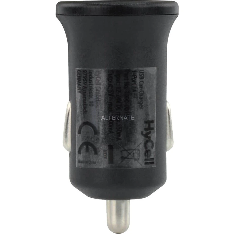 Handy Ladegeräte HyCell Carcharger USB 1A 1Port, Ladegerät (schwarz, 1000-0015) – Bild 3
