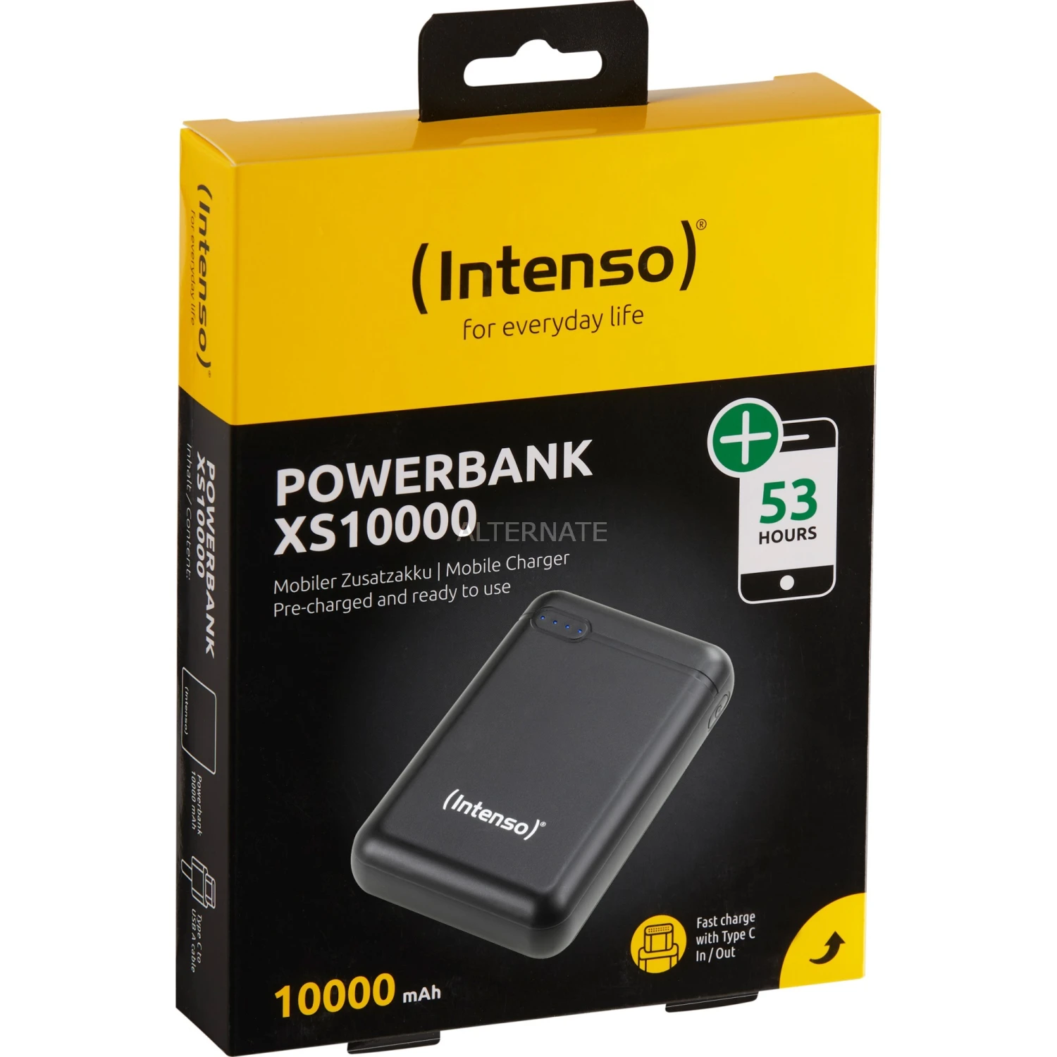 Powerbanks Intenso XS10000, Powerbank (schwarz, 10000 MAh) – Bild 5
