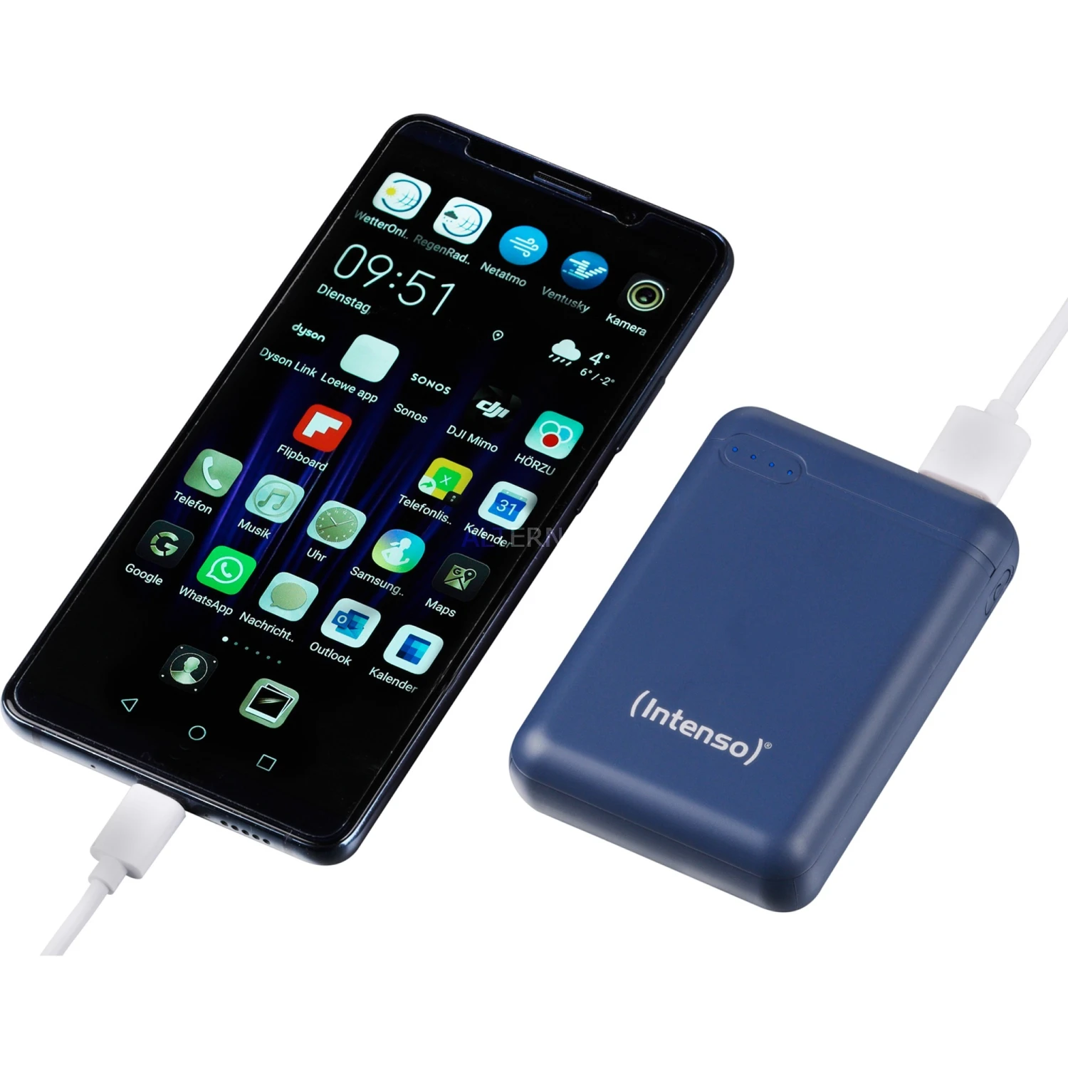 Powerbanks Intenso XS10000, Powerbank (blau, 10.000 MAh) – Bild 4