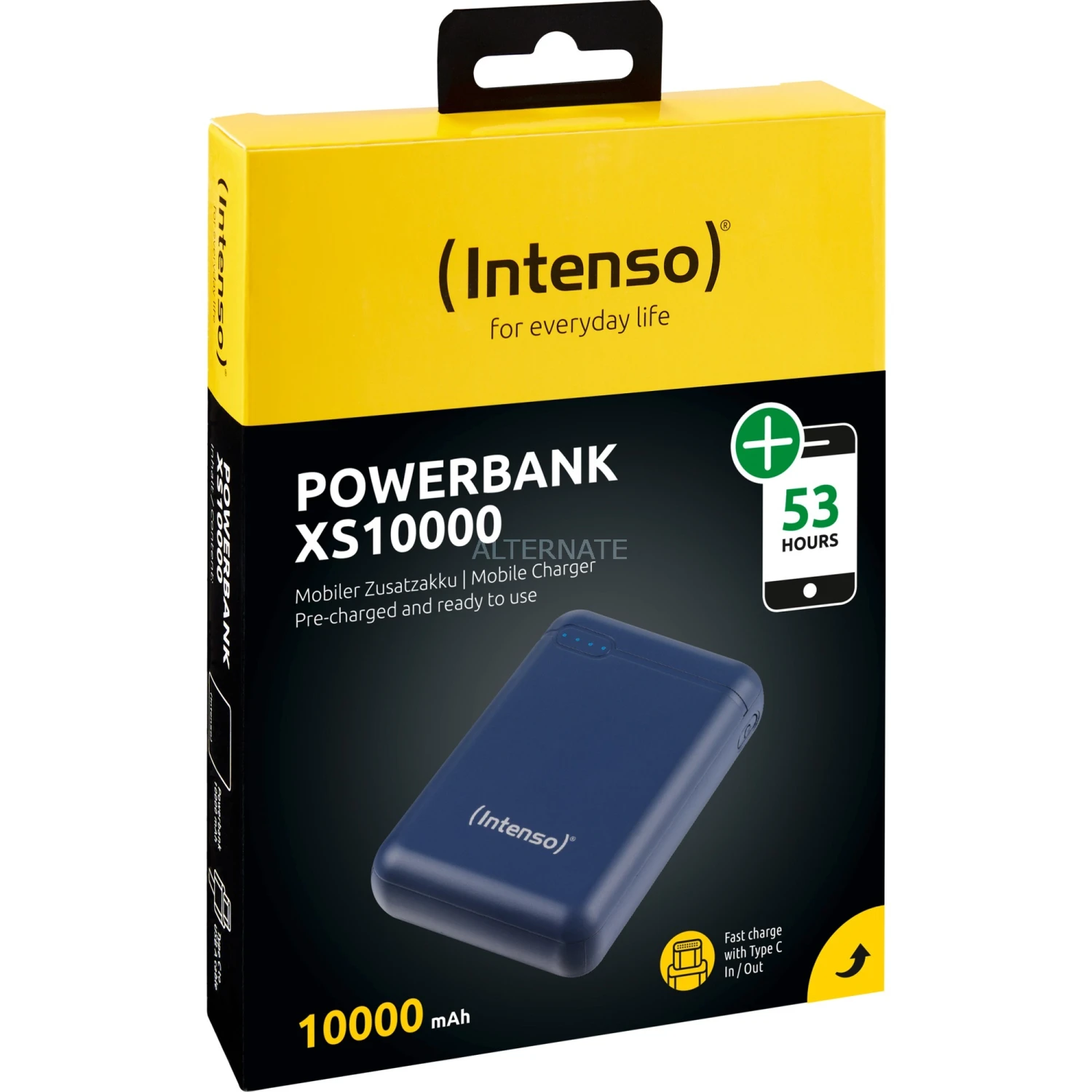 Powerbanks Intenso XS10000, Powerbank (blau, 10.000 MAh) – Bild 5