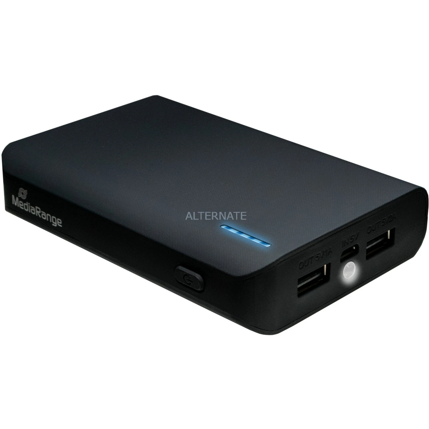 Powerbanks MediaRange Powerbank 8800 MAh (schwarz) – Bild 3