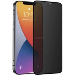 Displayschutzfolien Nevox NEVOGLASS 3D PRIVACY, Schutzfolie (schwarz, IPhone 12 | 12 Pro)