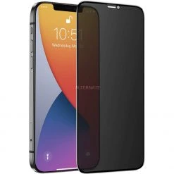 Displayschutzfolien Nevox NEVOGLASS 3D PRIVACY, Schutzfolie (schwarz, IPhone 12 Pro Max)
