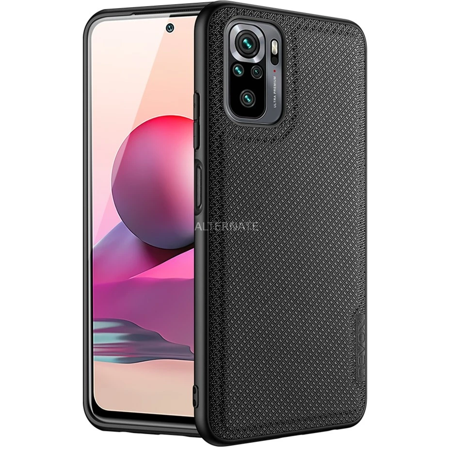 Handy Hüllen Nevox StyleShell NYLO, Handyhülle (schwarz, Xiaomi Redmi Note 10/10S)