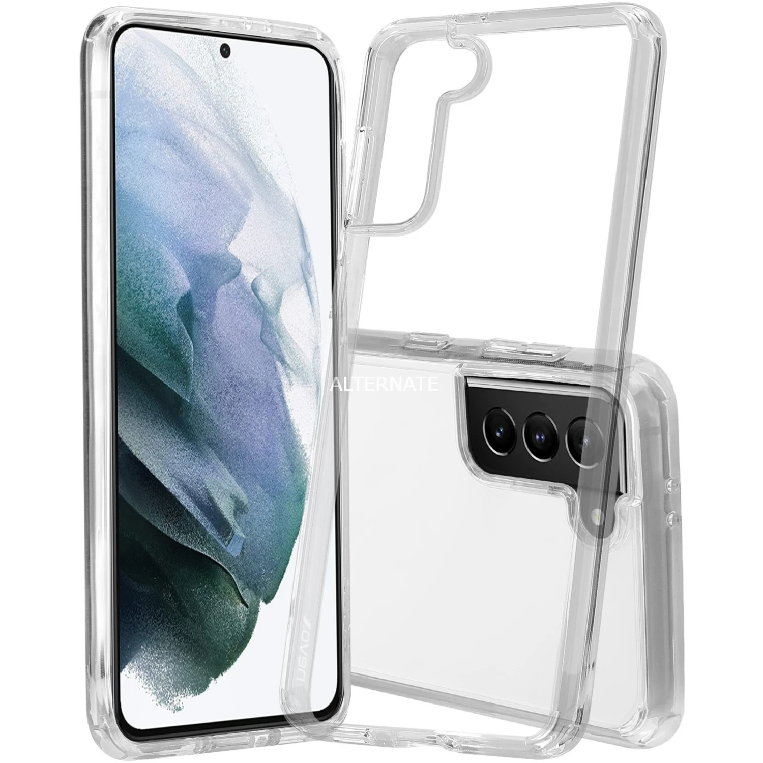 Handy Hüllen Nevox StyleShell SHOCKFlex, Handyhülle (transparent, Samsung Galaxy S21 5G)