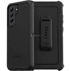 Handy Hüllen Otterbox Defender, Schutzhülle (schwarz, Samsung Galaxy S21 FE 5G)