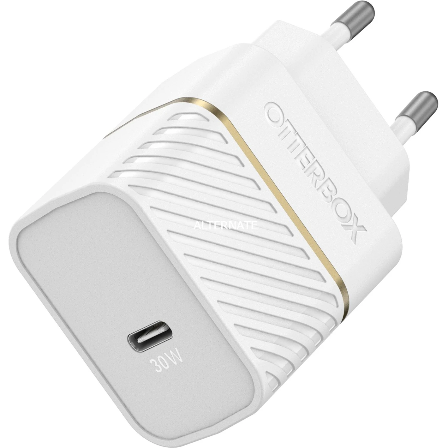 Handy Ladegeräte Otterbox USB-C Wand-schnellladegerät 30W Cloud Dust White (weiß, USB Power Delivery)