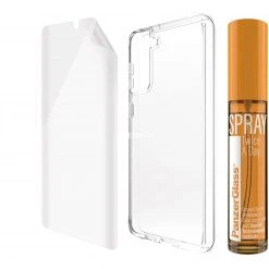 Displayschutzfolien PanzerGlass 360° Tech Hygiene Pack, Schutzfolie (transparent, Samsung Galaxy S21 5G)