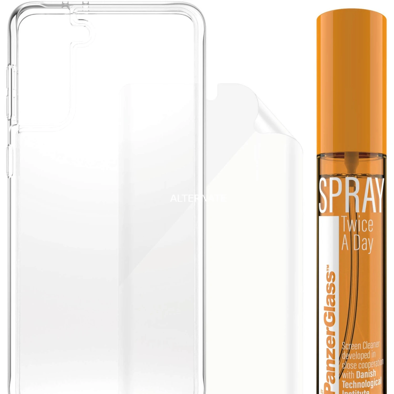 Displayschutzfolien PanzerGlass 360° Tech Hygiene Pack, Schutzfolie (transparent, Samsung Galaxy S21+ 5G) – Bild 5