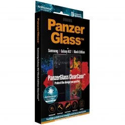 Handy Hüllen PanzerGlass ClearCase, Handyhülle (transparent/schwarz, Samsung Galaxy A52)