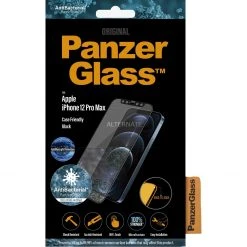 Displayschutzfolien PanzerGlass Displayschutz Anti-Bluelight, Schutzfolie (transparent, IPhone 12 Pro Max)