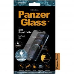 Displayschutzfolien PanzerGlass Displayschutz Cam-Slider, Schutzfolie (transparent/schwarz, IPhone 12 Pro Max)