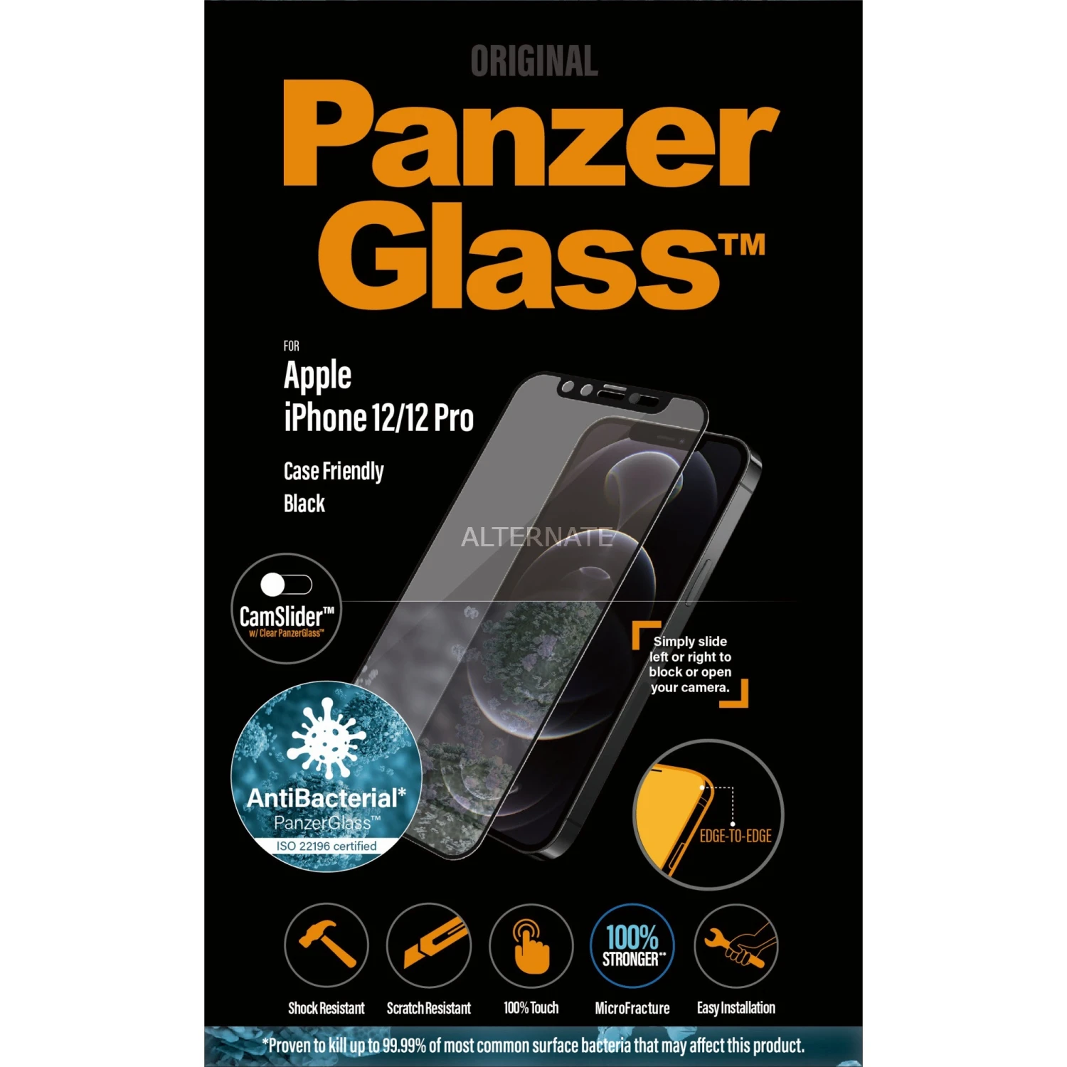 Displayschutzfolien PanzerGlass Displayschutz, Schutzfolie (transparent, IPhone 12 | 12 Pro)