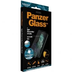 Displayschutzfolien PanzerGlass Displayschutz, Schutzfolie (transparent/schwarz, IPhone Xs Max/11 Pro Max)