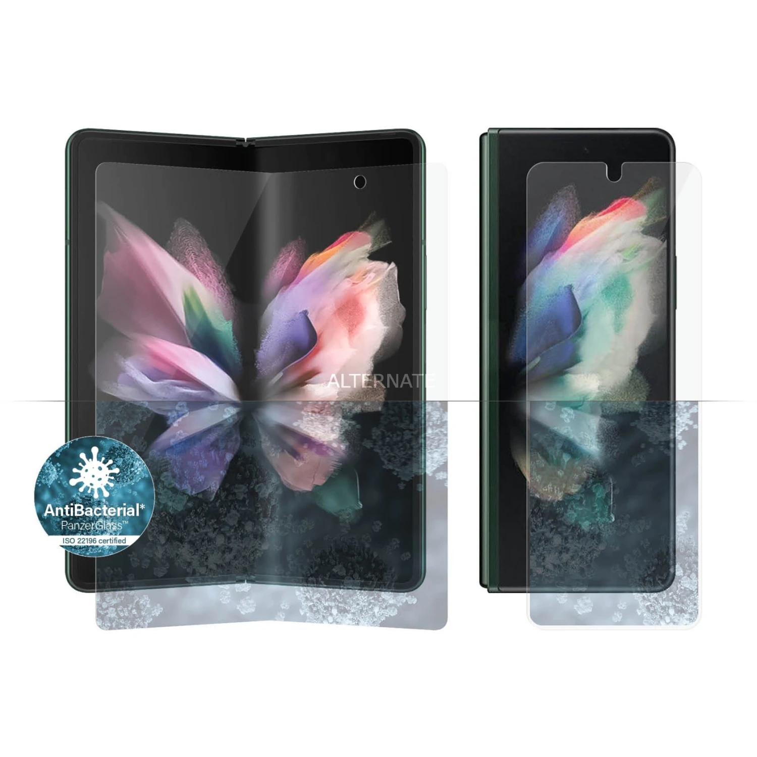Displayschutzfolien PanzerGlass Displayschutz, Schutzfolie (transparent, Samsung Galaxy Z Fold3 5G) – Bild 6