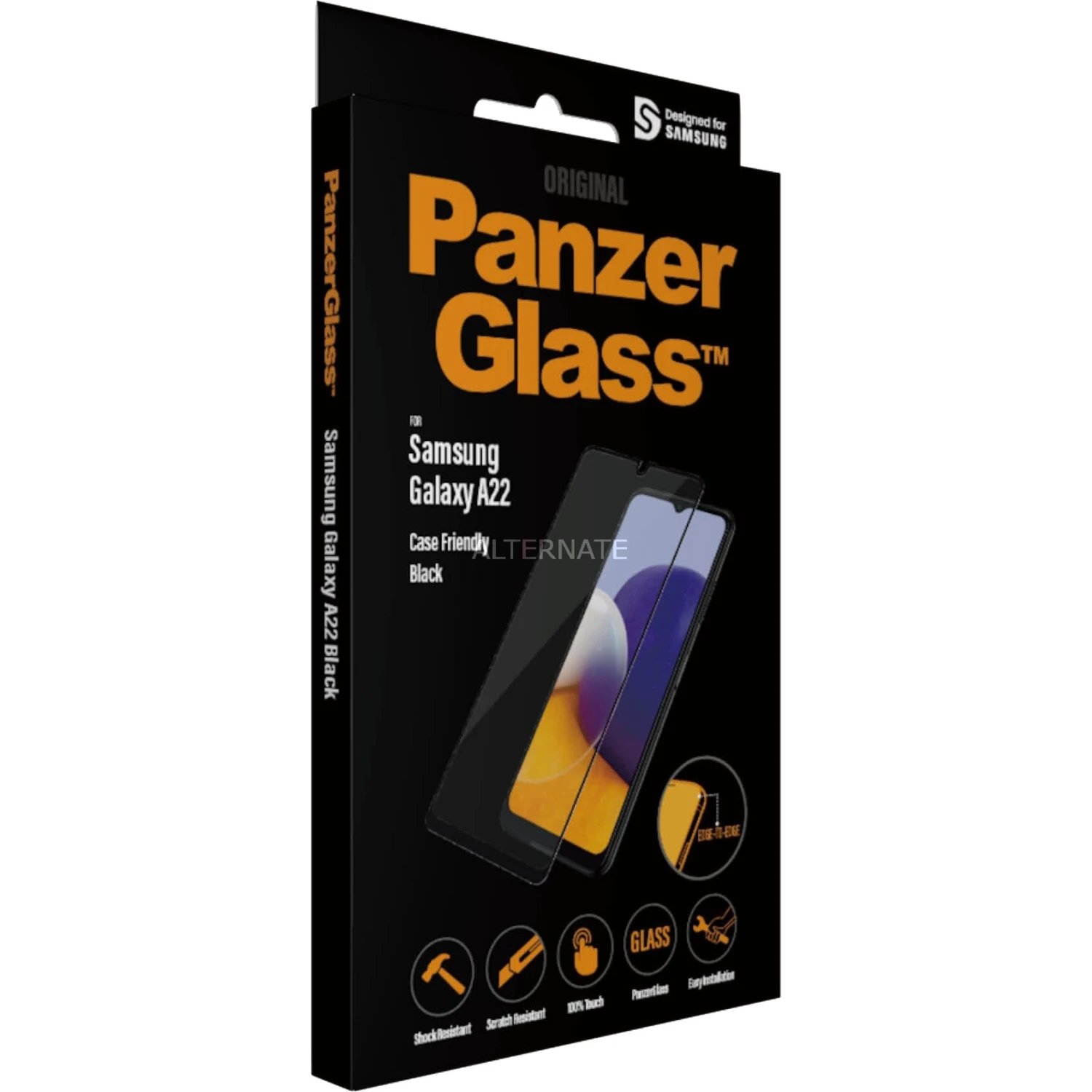 Displayschutzfolien PanzerGlass Displayschutz, Schutzfolie (transparent, Samsung Galaxy A22)