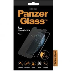 Displayschutzfolien PanzerGlass Privacy Filter, Schutzfolie (schwarz, IPhone 11 Pro, IPhone XS, IPhone X)