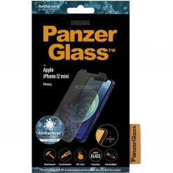 Displayschutzfolien PanzerGlass Privacy, Schutzfolie (schwarz, IPhone 12 Mini)