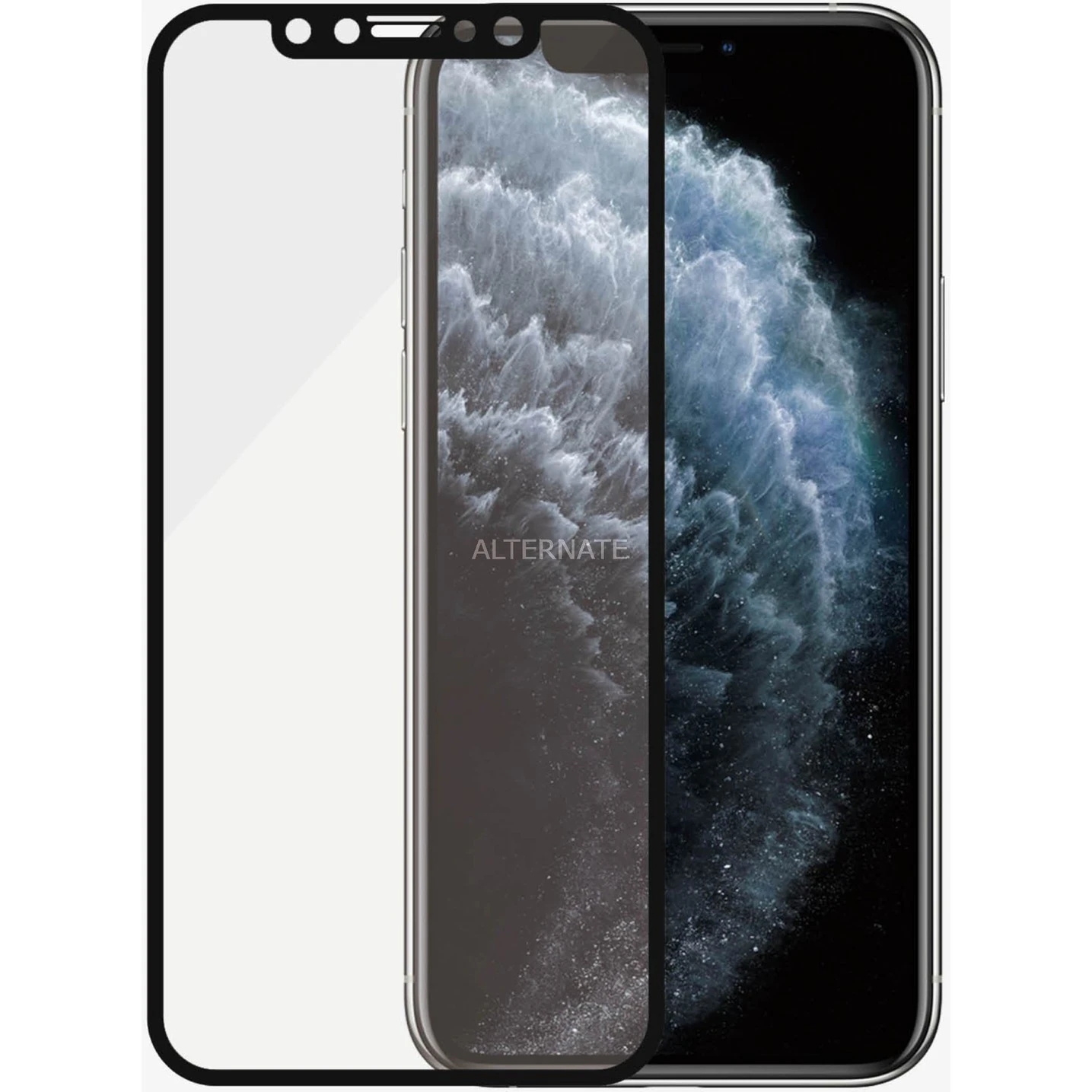 Displayschutzfolien PanzerGlass Privacy, Schutzfolie (transparent/schwarz, IPhone X/Xs/11 Pro) – Bild 3