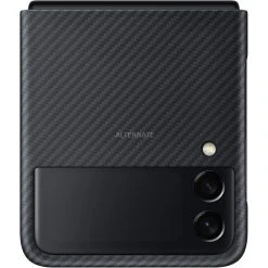 Handy Hüllen SAMSUNG Aramid Cover, Handyhülle (schwarz, Samsung Galaxy Z Flip3 5G)