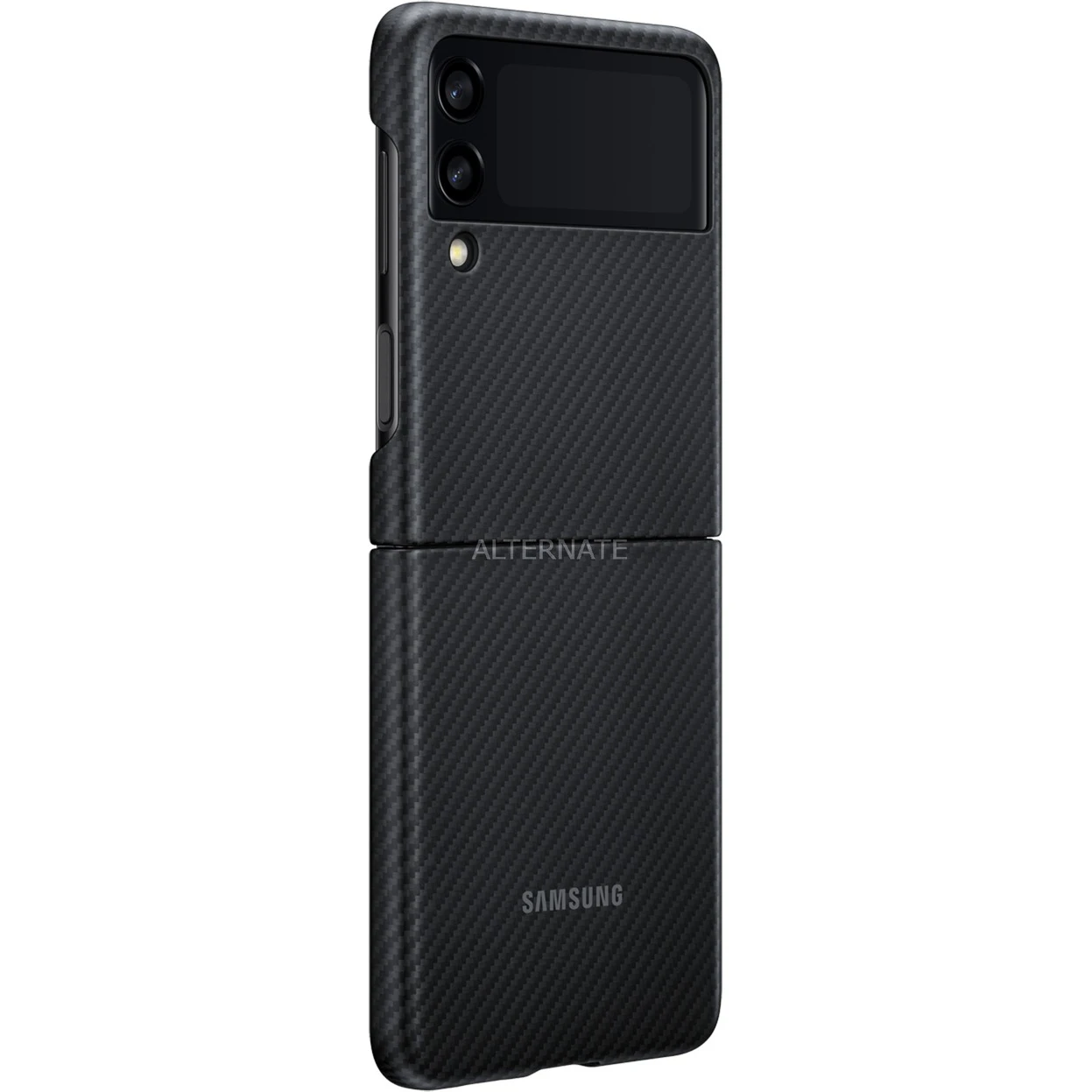 Handy Hüllen SAMSUNG Aramid Cover, Handyhülle (schwarz, Samsung Galaxy Z Flip3 5G) – Bild 2