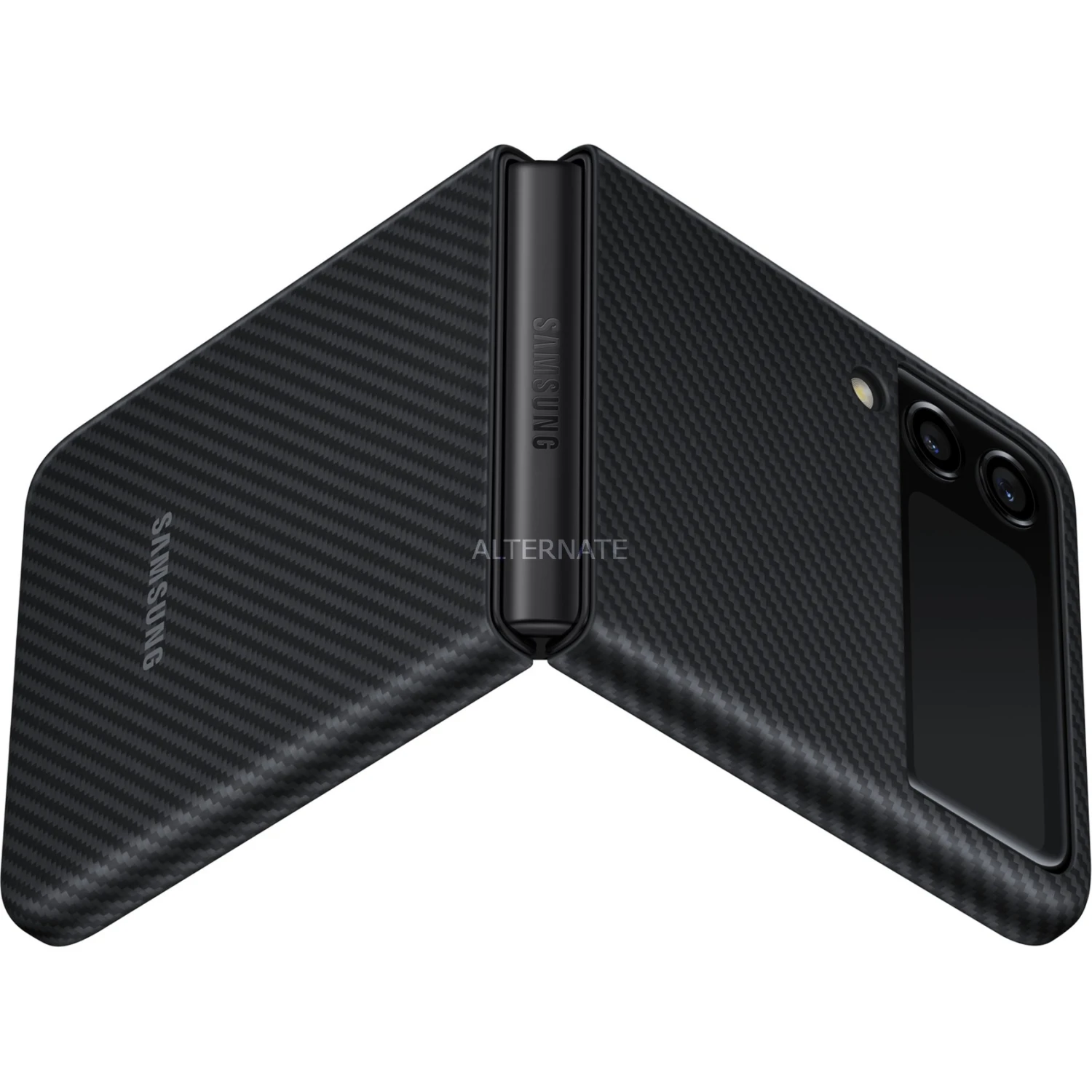 Handy Hüllen SAMSUNG Aramid Cover, Handyhülle (schwarz, Samsung Galaxy Z Flip3 5G) – Bild 6