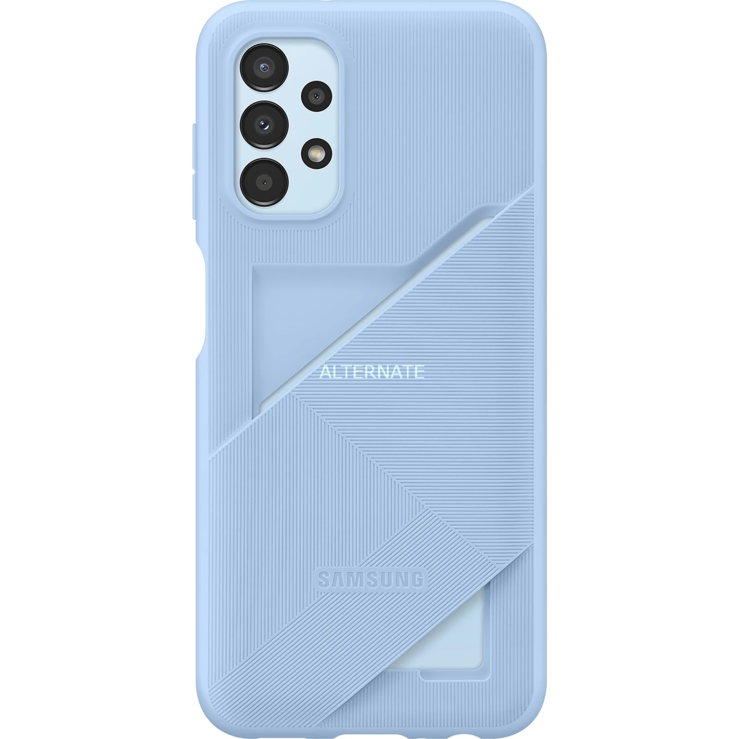 Handy Hüllen SAMSUNG Card Slot Cover, Handyhülle (hellblau, Samsung Galaxy A13) – Bild 3