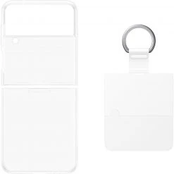 Handy Hüllen SAMSUNG Clear Cover Mit Ring, Handyhülle (transparent, Samsung Galaxy Z Flip4)