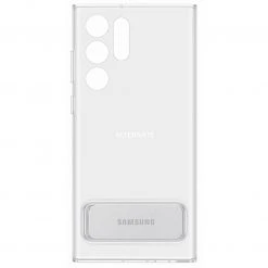 Handy Hüllen SAMSUNG Clear Standing Cover, Handyhülle (transparent, Samsung Galaxy S22 Ultra)