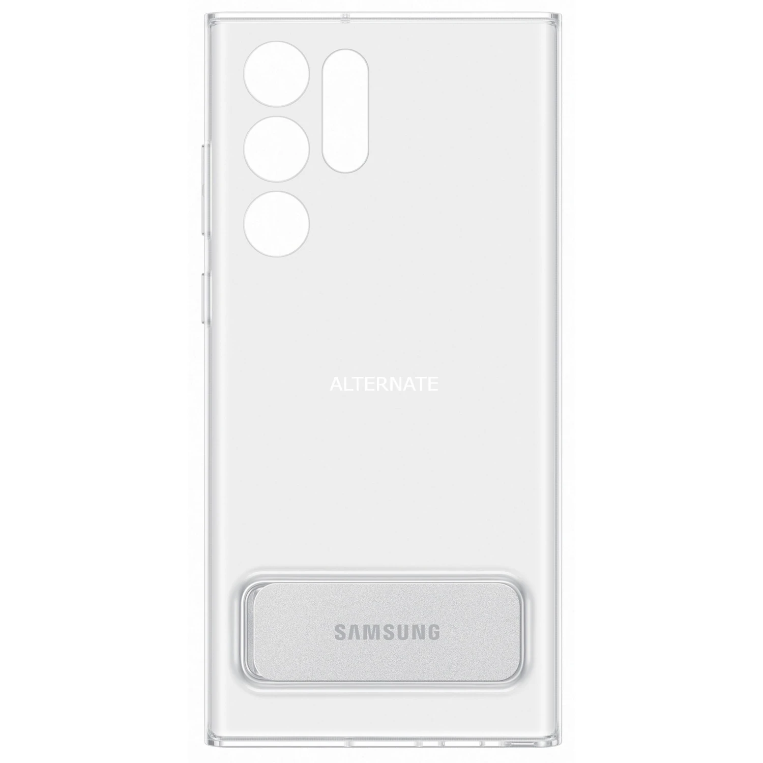 Handy Hüllen SAMSUNG Clear Standing Cover, Handyhülle (transparent, Samsung Galaxy S22 Ultra)