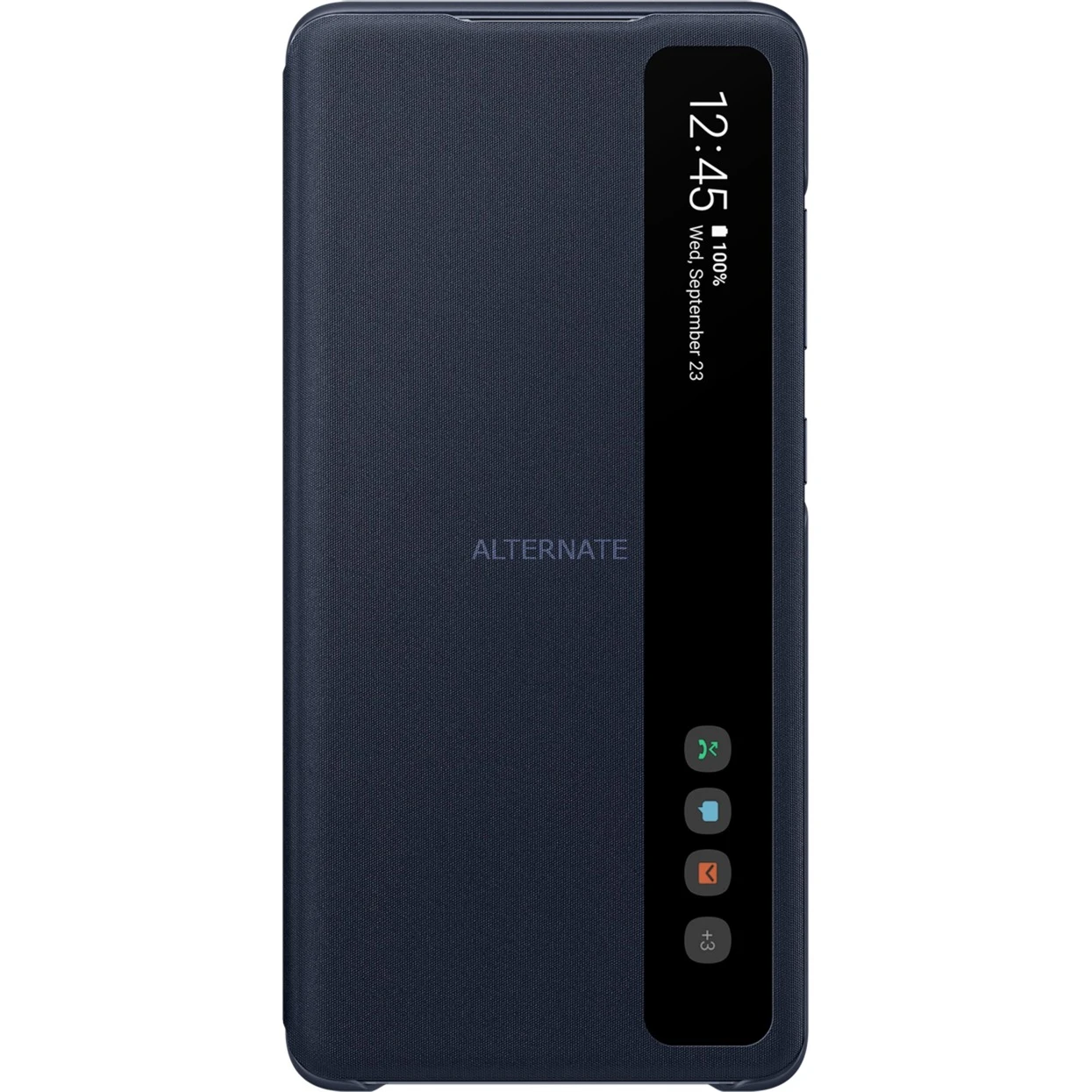 Handy Hüllen SAMSUNG Clear View Cover, Handyhülle (dunkelblau, Samsung Galaxy S20 FE)