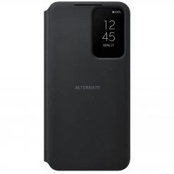 Handy Hüllen SAMSUNG Clear View Cover, Handyhülle (schwarz, Samsung Galaxy S22)