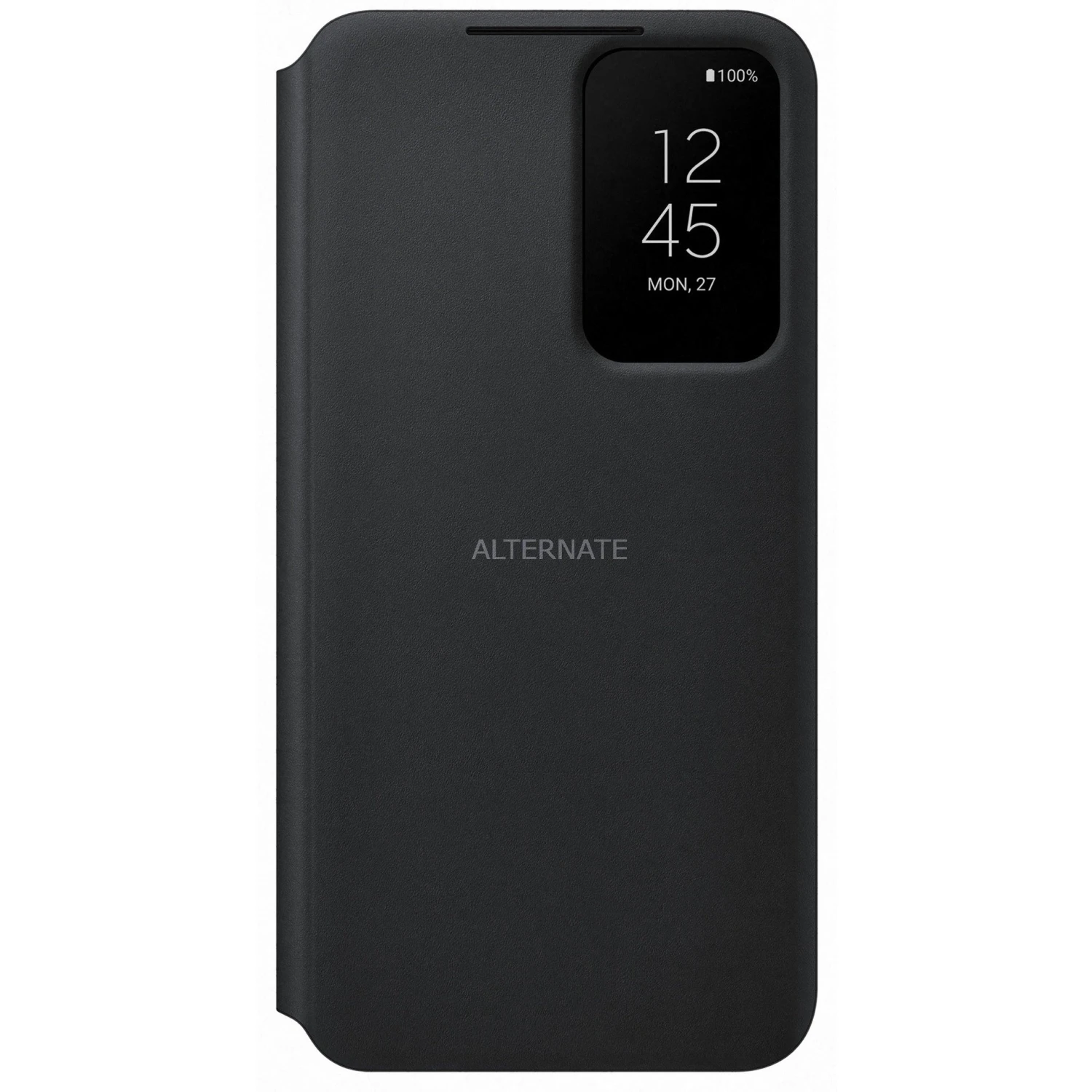 Handy Hüllen SAMSUNG Clear View Cover, Handyhülle (schwarz, Samsung Galaxy S22)