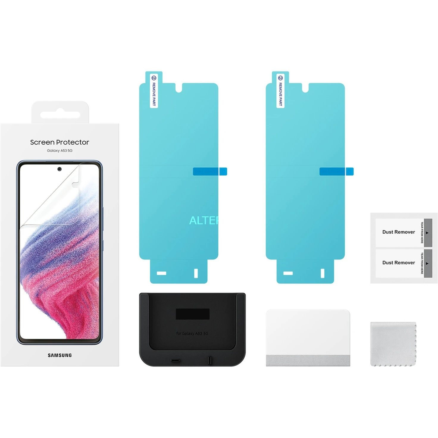 Displayschutzfolien SAMSUNG Displayschutzfolie EF-UA536 (transparent, Samsung Galaxy A53 5G) – Bild 3