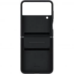 Handy Hüllen SAMSUNG Flap Leather Cover, Handyhülle (schwarz, Samsung Galaxy Z Flip4)