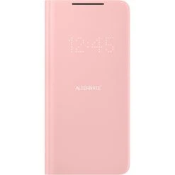 Handy Hüllen SAMSUNG LED View Cover, Handyhülle (pink, Samsung Galaxy S21+ 5G)