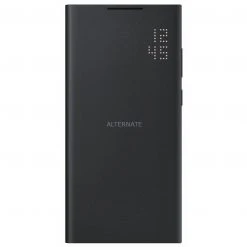 Handy Hüllen SAMSUNG LED View Cover, Handyhülle (schwarz, Samsung Galaxy S22 Ultra)