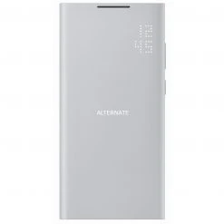 Handy Hüllen SAMSUNG LED View Cover, Handyhülle (hellgrau, Samsung Galaxy S22 Ultra)