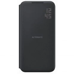 Handy Hüllen SAMSUNG LED View Cover, Handyhülle (schwarz, Samsung Galaxy S22)