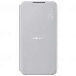 Handy Hüllen SAMSUNG LED View Cover, Handyhülle (hellgrau, Samsung Galaxy S22)