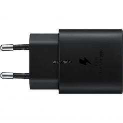 Handy Ladegeräte SAMSUNG Ladeadapter Mit Schnellladefunktion EP-TA800N, Ladegerät (schwarz, USB Type-C, 25 W)