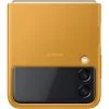 Handy Hüllen SAMSUNG Leather Cover, Handyhülle (dunkelgelb, Samsung Galaxy Z Flip3 5G)