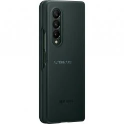 Handy Hüllen SAMSUNG Leather Cover, Handyhülle (grün, Samsung Galaxy Z Fold3 5G)